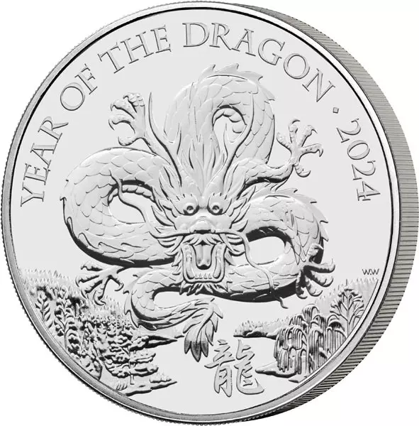 5 Pounds Großbritannien Lunar Year of the Dragon 2024