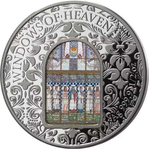 Silbermedaille Windows of Heaven Österreich - Kirche am Steinhof