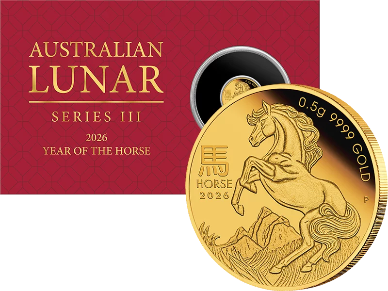 2 Dollars Australien Pferd 2026