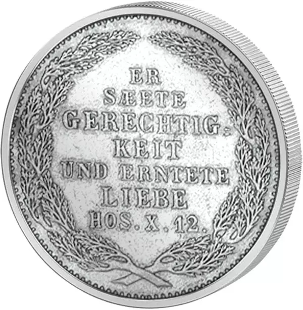 1/6 Taler Sachsen König Friedrich August II. - Auf seinen Tod 1854