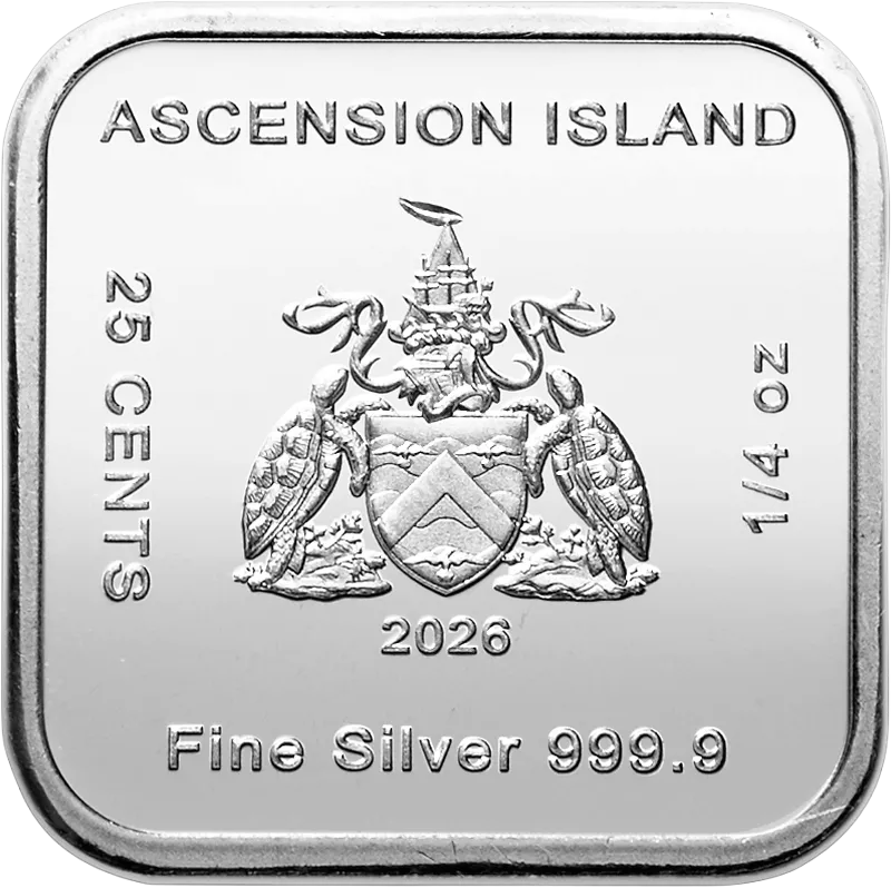 1/4 Unze Square Coin Bars Ascension Island Schiff 2026