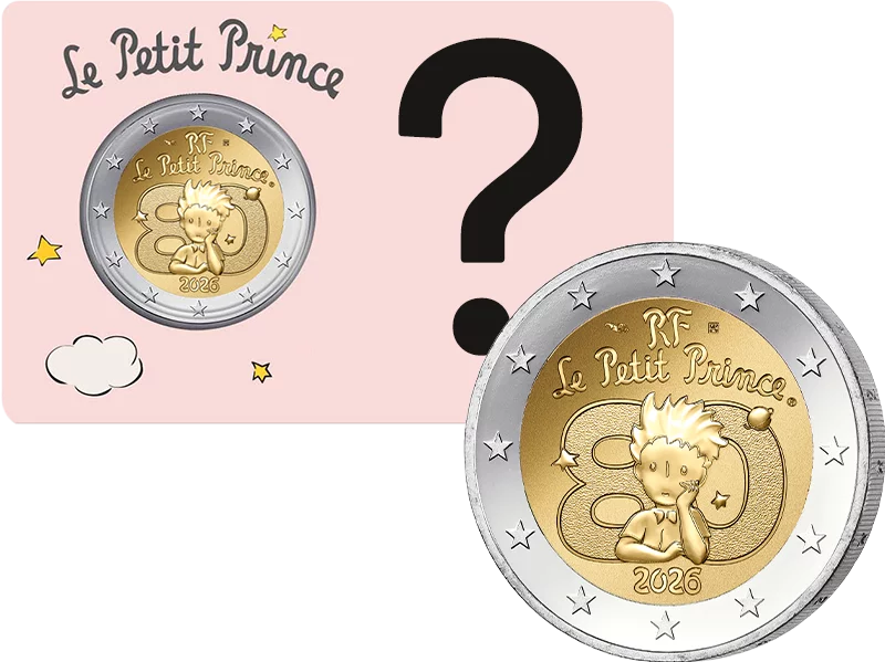 2 Euro Frankreich 80 Jahre Der Kleine Prinz 2026 in der Coincard unserer Wahl