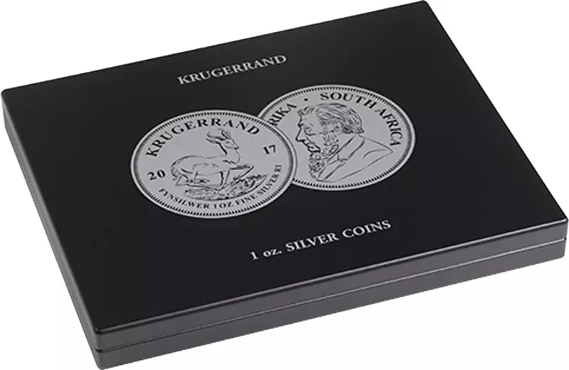 Münzkassette für 20 Silbermünzen Südafrika Krügerrand