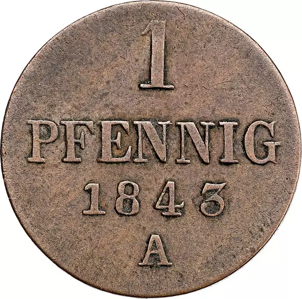1 Pfennig Hannover König Ernst August 1837-1846