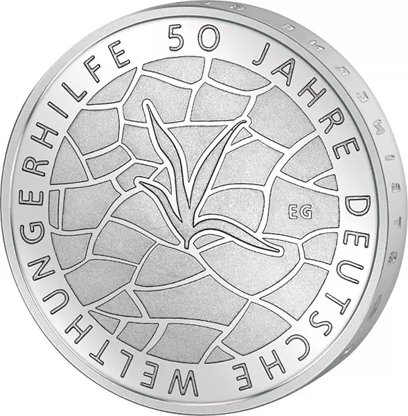 10 Euro BRD 50 Jahre Deutsche Welthungerhilfe 2012 Stempelglanz