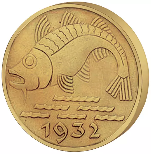 10 Pfennig Danzig Dorsch 1932