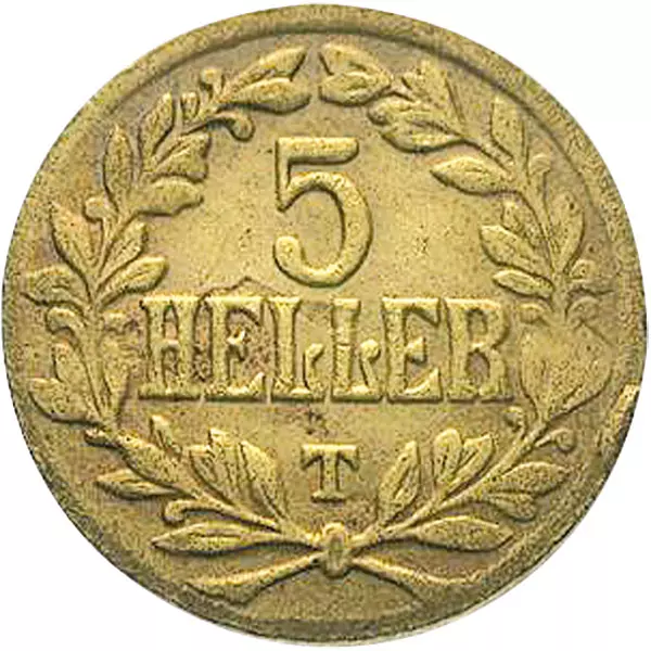5 Heller Deutsch-Ostafrika Deutsche Kaiserkrone Tabora 1916