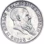 2 Mark Sachsen-Meiningen Herzog Georg II. 1901 2 Mark Sachsen-Meiningen Herzog Georg II. 1901