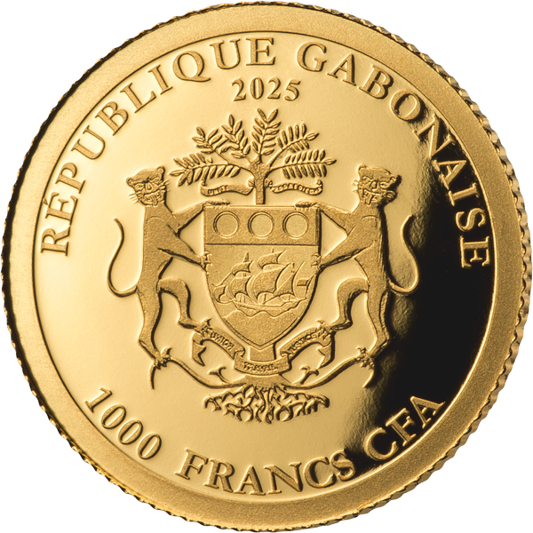1.000 Francs Gabun 20. Jahrestag Dresdner Frauenkirche 2025