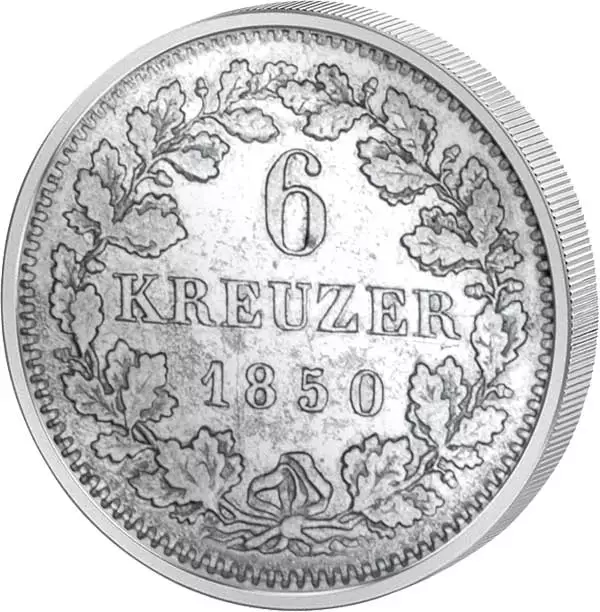 6 Kreuzer Bayern 1839-1856