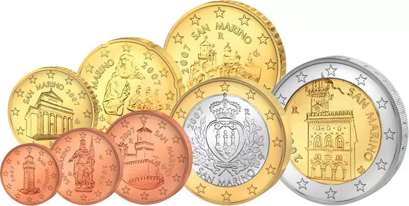 Euro-Kursmünzensatz San Marino 2002-2016