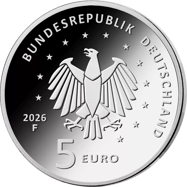5 Euro BRD Erforschung des Weltraums: Ariane 6 2026 Polierte Platte