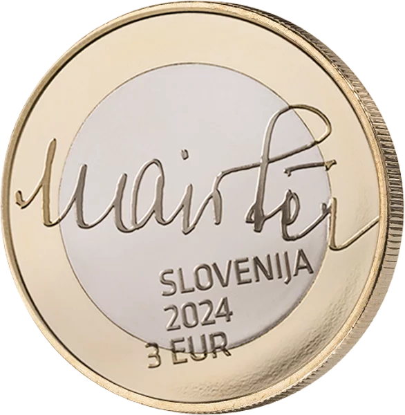 3 Euro Slowenien 150. Geburtstag Rudolf Maister 2024