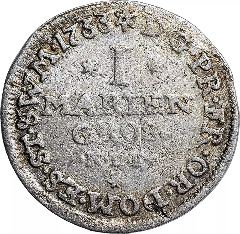 1 Mariengroschen Ostfriesland Graf Georg Albrecht 1730, 1733, 1734