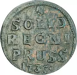 Schilling Preußen König Friedrich Wilhelm I. 1714-1740