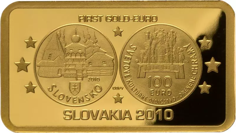 100 Francs Elfenbeinküste History of Gold Euros - Slowakei 2024