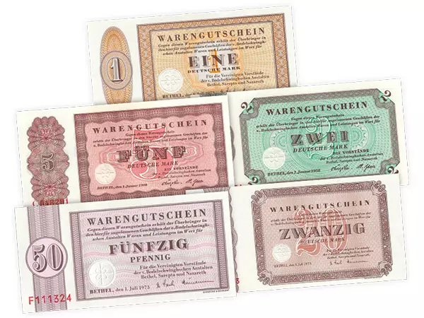 Wertschein-Set Bethel 1958-2002