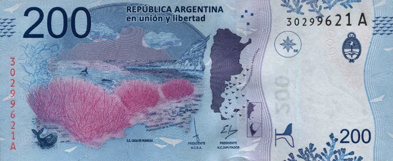 Banknote Argentinien 200 Pesos 2016