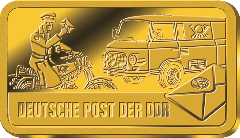 Goldbarren 40 Jahre DDR - Deutsche Post der DDR