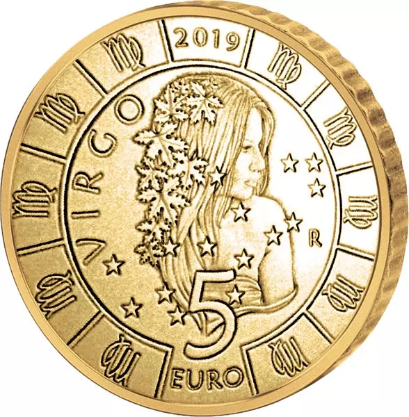 5 Euro San Marino Tierkreiszeichen Jungfrau 2019