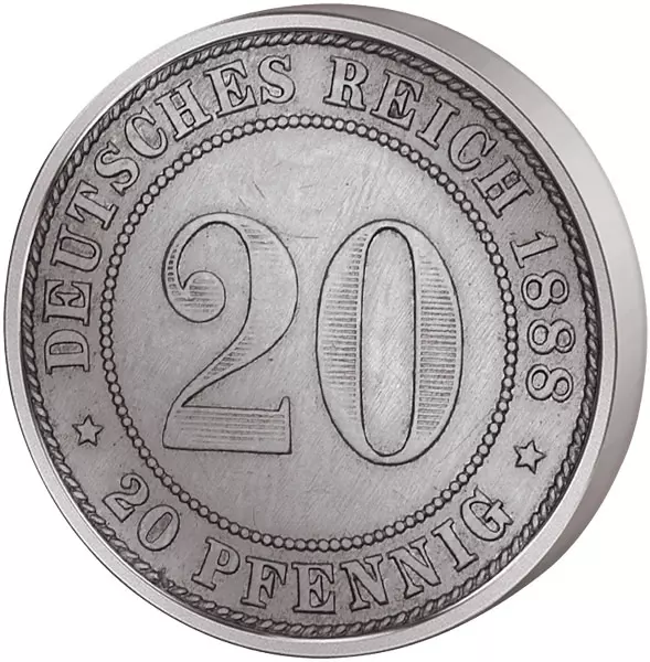 20 Pfennig Deutsches Kaiserreich - Kleiner Adler 1887-1888 vz