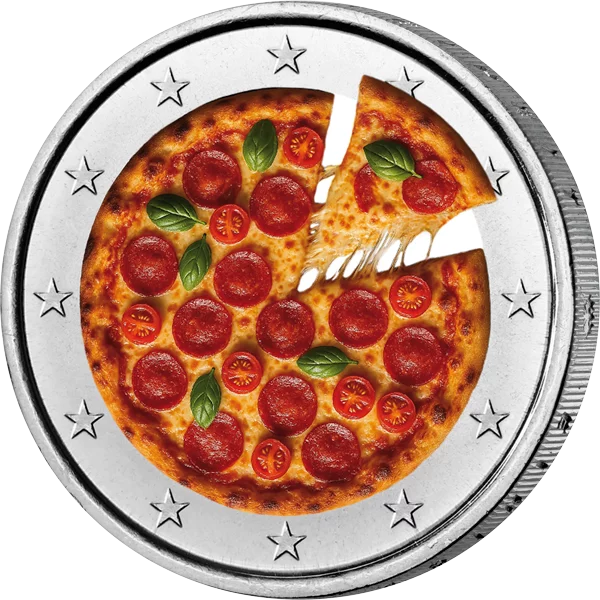 2-Euro-Künstlerausgabe Pizza