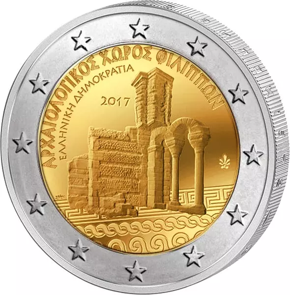 2 Euro Griechenland Archäologische Anlagen von Philippi 2017