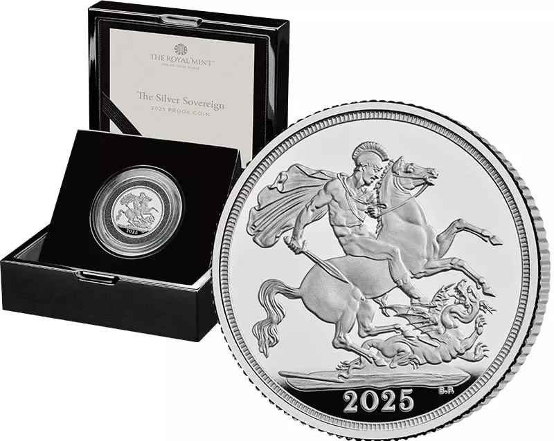 1 Sovereign Großbritannien Silver Proof Sovereign 2025