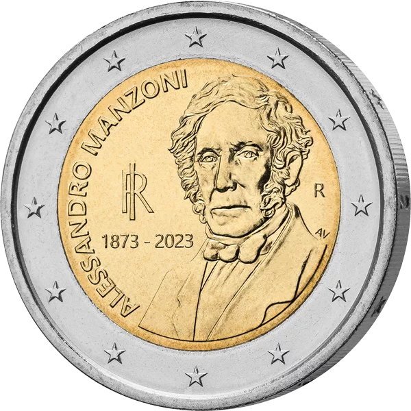 2 Euro Italien 150. Todestag von Alessandro Manzoni 2023