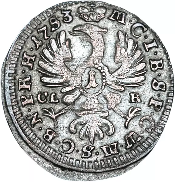 1 Kreuzer Brandenburg-Bayreuth Friedrich III. 1741 - 1753