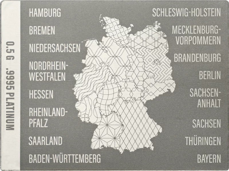 Platinbarren Deutsche Bundesländer - Nordrhein-Westfalen 2025
