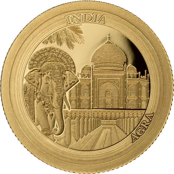 1.000 Francs Gabun Golden Globetrotter - Agra Indien 2026
