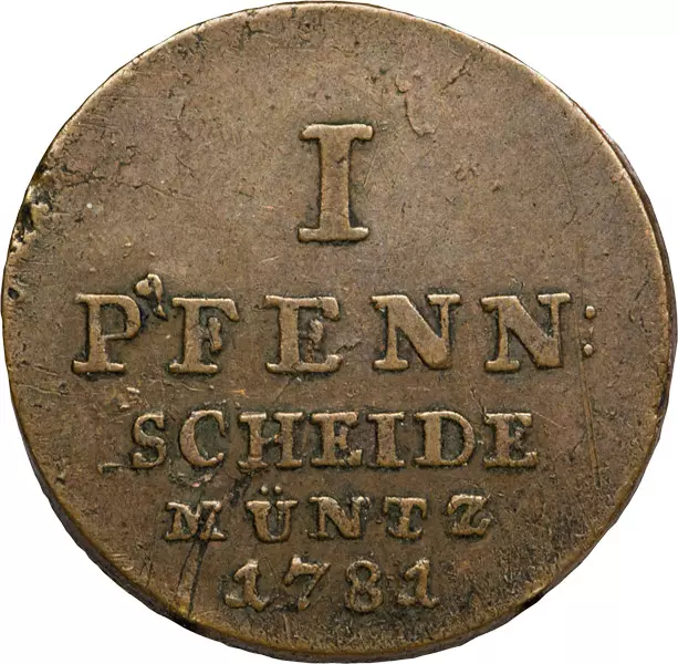 1 Pfenning Braunschweig-Lüneburg Sankt Andreas 1780-1802