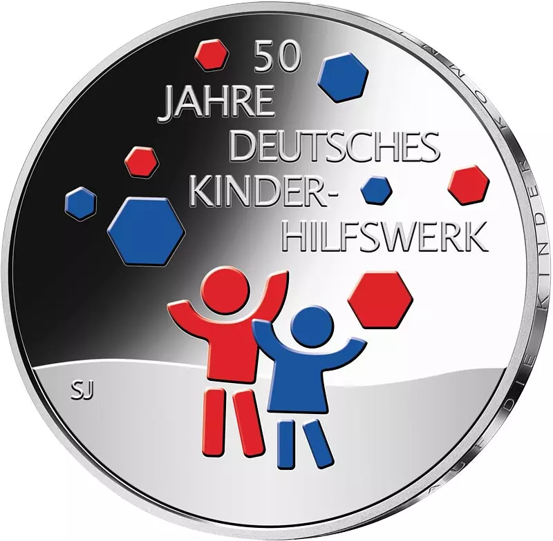20 Euro BRD 50 Jahre Deutsches Kinderhilfswerk 2022 Stempelglanz