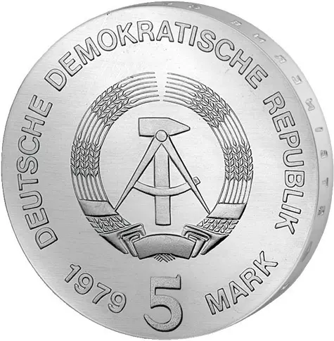 5 Mark DDR Albert Einstein 1979 Stempelglanz