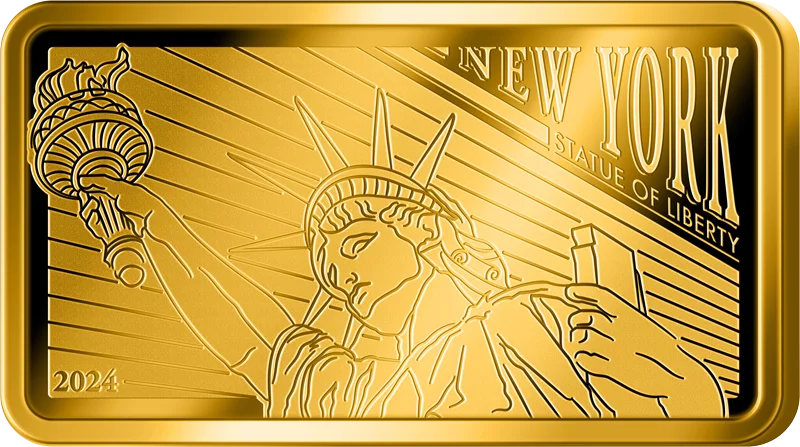 10 Dollars Salomonen Wahrzeichen der Welt New York - Freiheitsstatue 2024