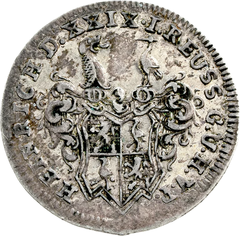 1/24 Taler Reuß Graf Heinrich XXIX. 1739