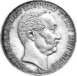 Doppeltaler Lippe-Detmold Fürst Paul Alexander Leopold 1843