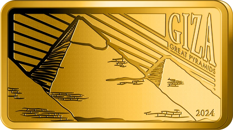 10 Dollars Salomonen Wahrzeichen der Welt Giza - Great Pyramids 2024