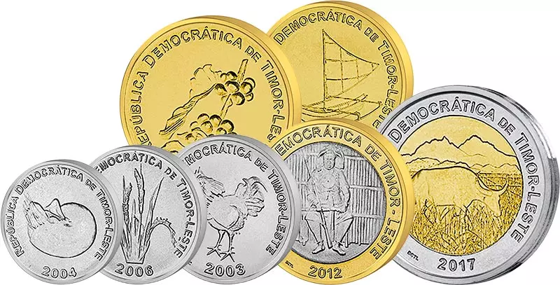 1-200 Centavos Kursmünzen Osttimor 2003-2017