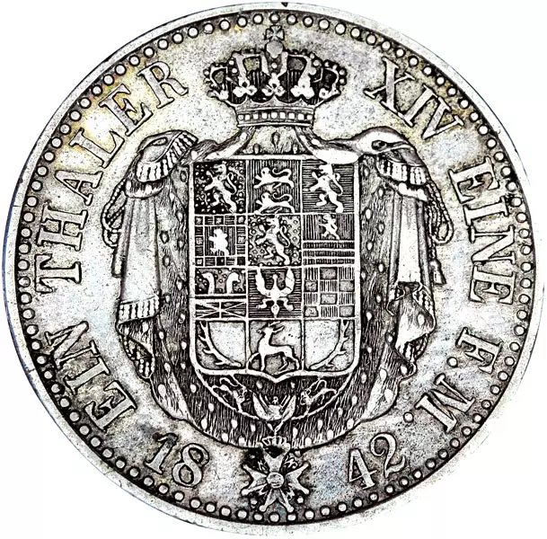Taler Braunschweig Herzog Wilhelm 1839-1850