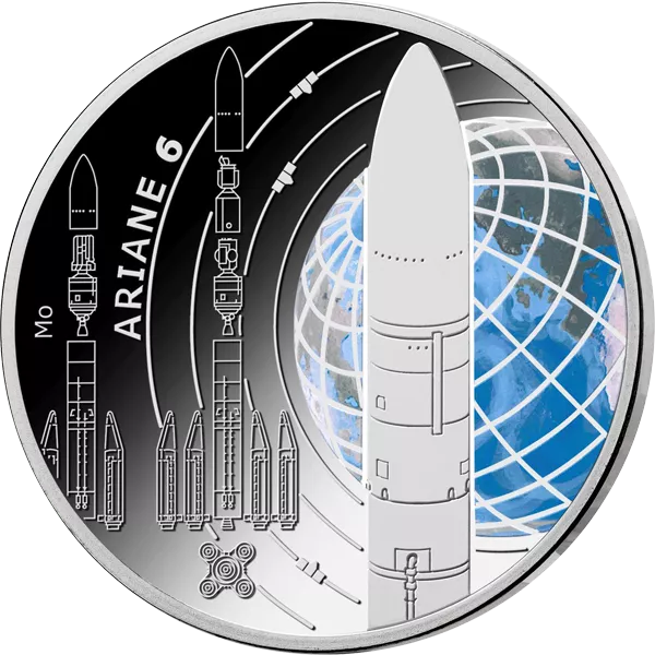 5 Euro BRD Erforschung des Weltraums: Ariane 6 2026 Polierte Platte