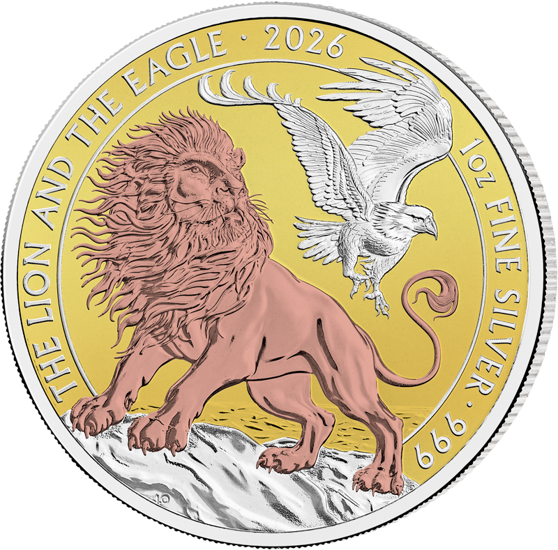 Triple-Gold-Kollektion: Silberunzen mit dreifacher Goldveredelung