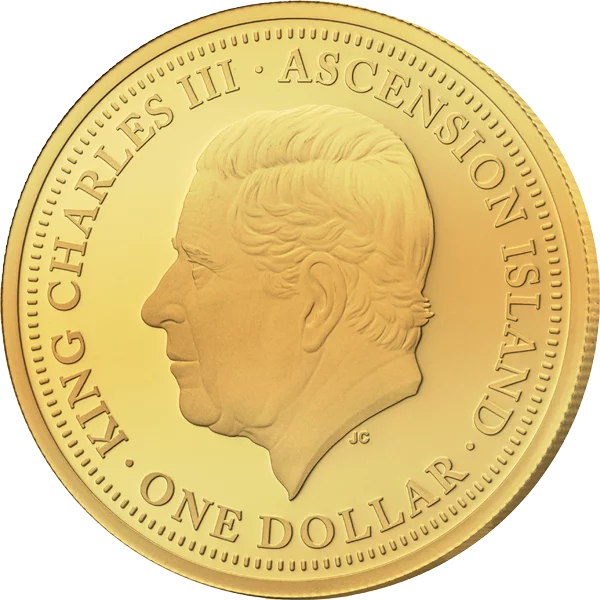 1 Dollar Ascension Bulle und Bär 2026 Golden Holographic