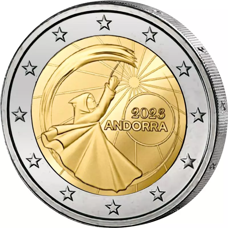 2 Euro Andorra Feste der Sommersonnenwende 2023 im Blister