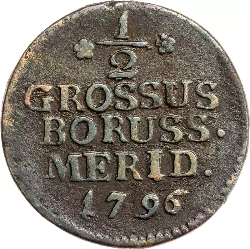 1/2 Groschen Preußen König Friedrich Wilhelm II. 1796