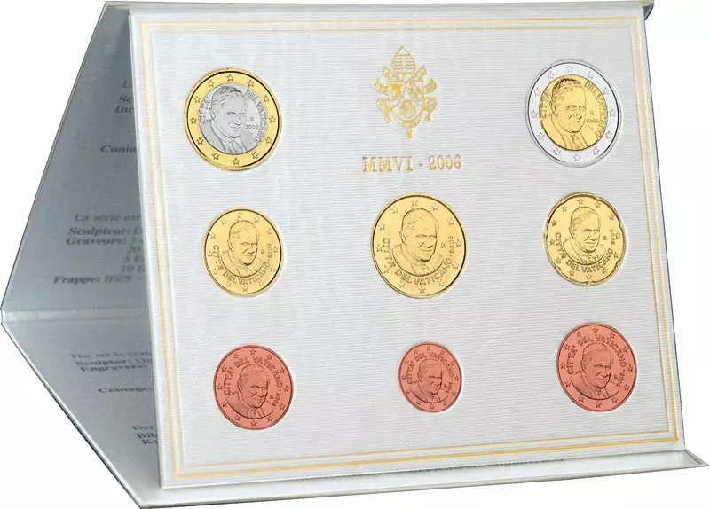 Euro-Kursmünzensatz Vatikan 2006