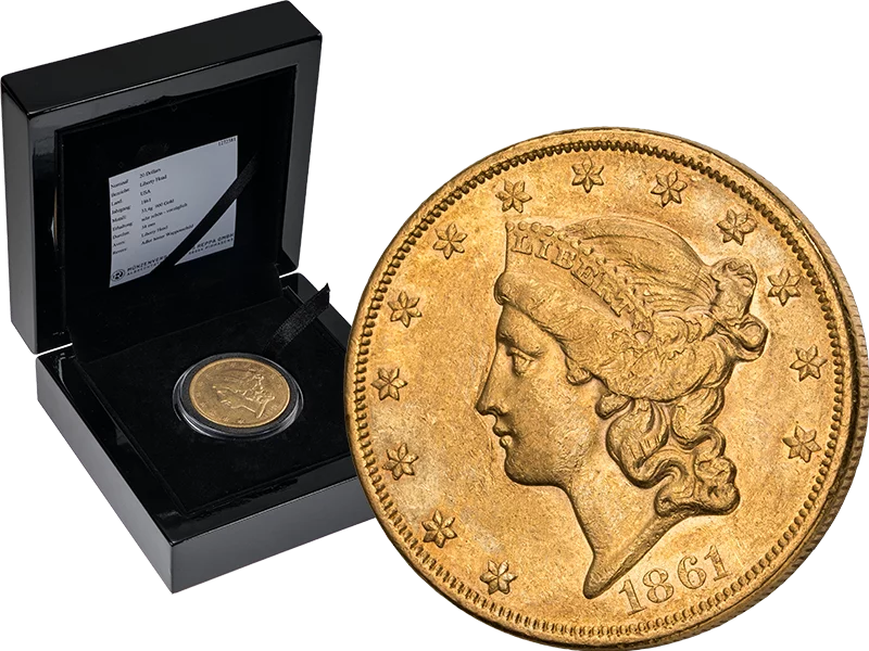 20 Dollars USA Liberty Head 1861