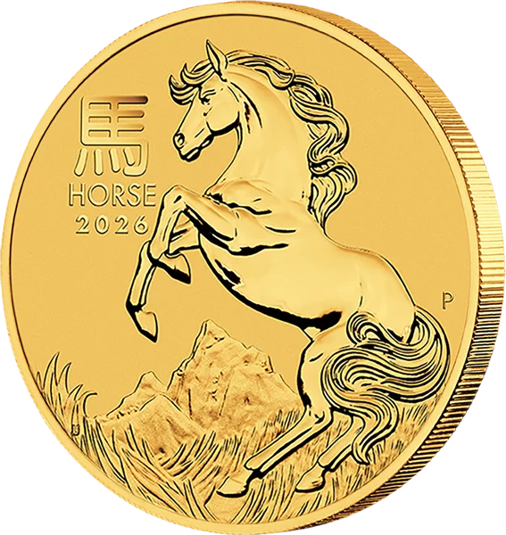 1/2 Unze Gold Australien Jahr des Pferdes 2026