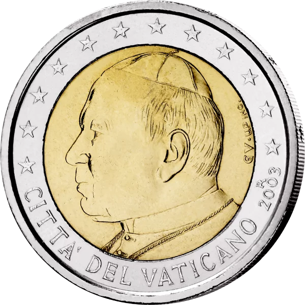 Euro-Kursmünzensatz Vatikan 2003 Johannes Paul II.